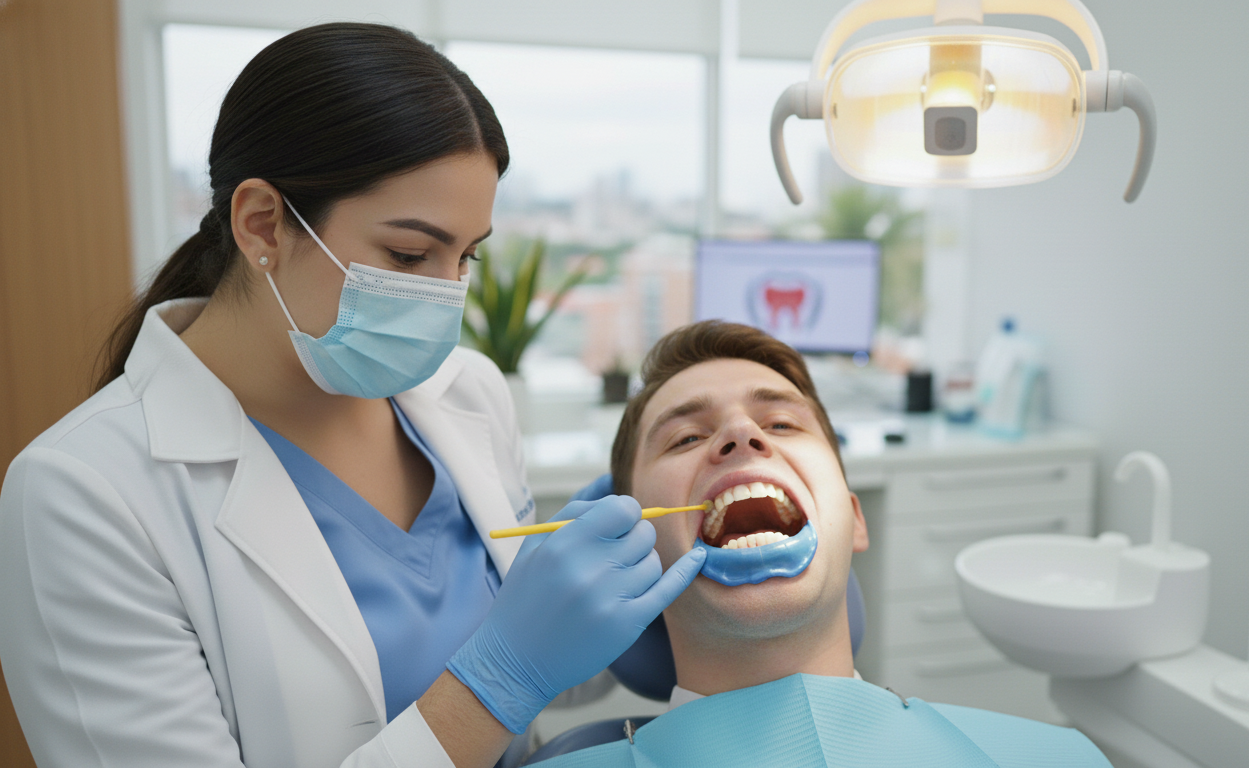 What do teeth look like under veneers — conservative preparation by Dr. Sara Pelaez, Clinica Viena Medellín