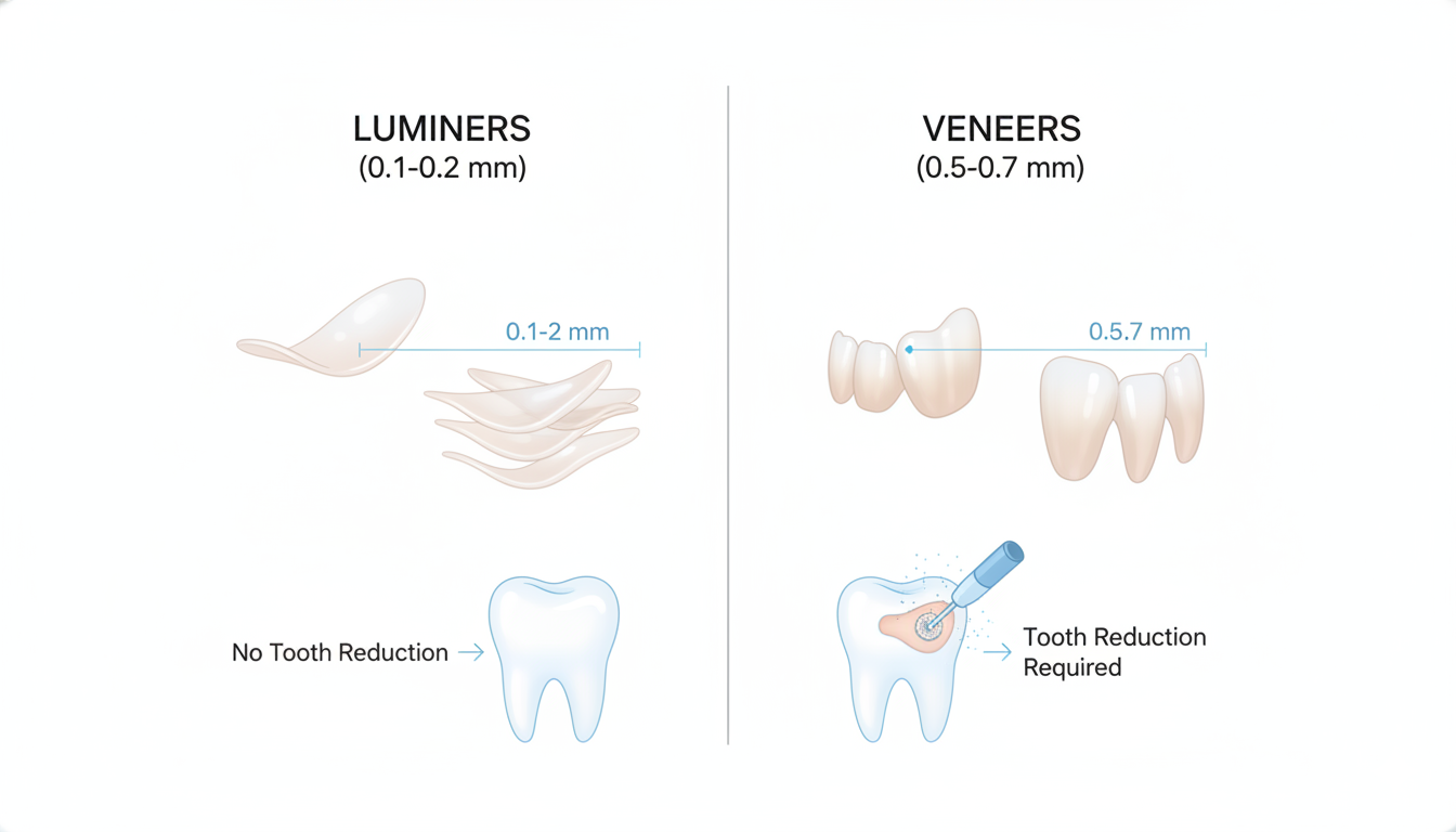 Veneers vs Lumineers comparison by cosmetic dentist in Medellin Colombia