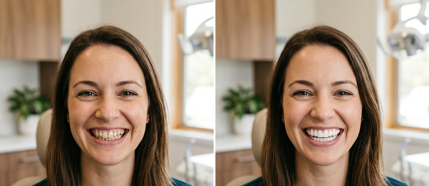 Cosmetic smile transformation