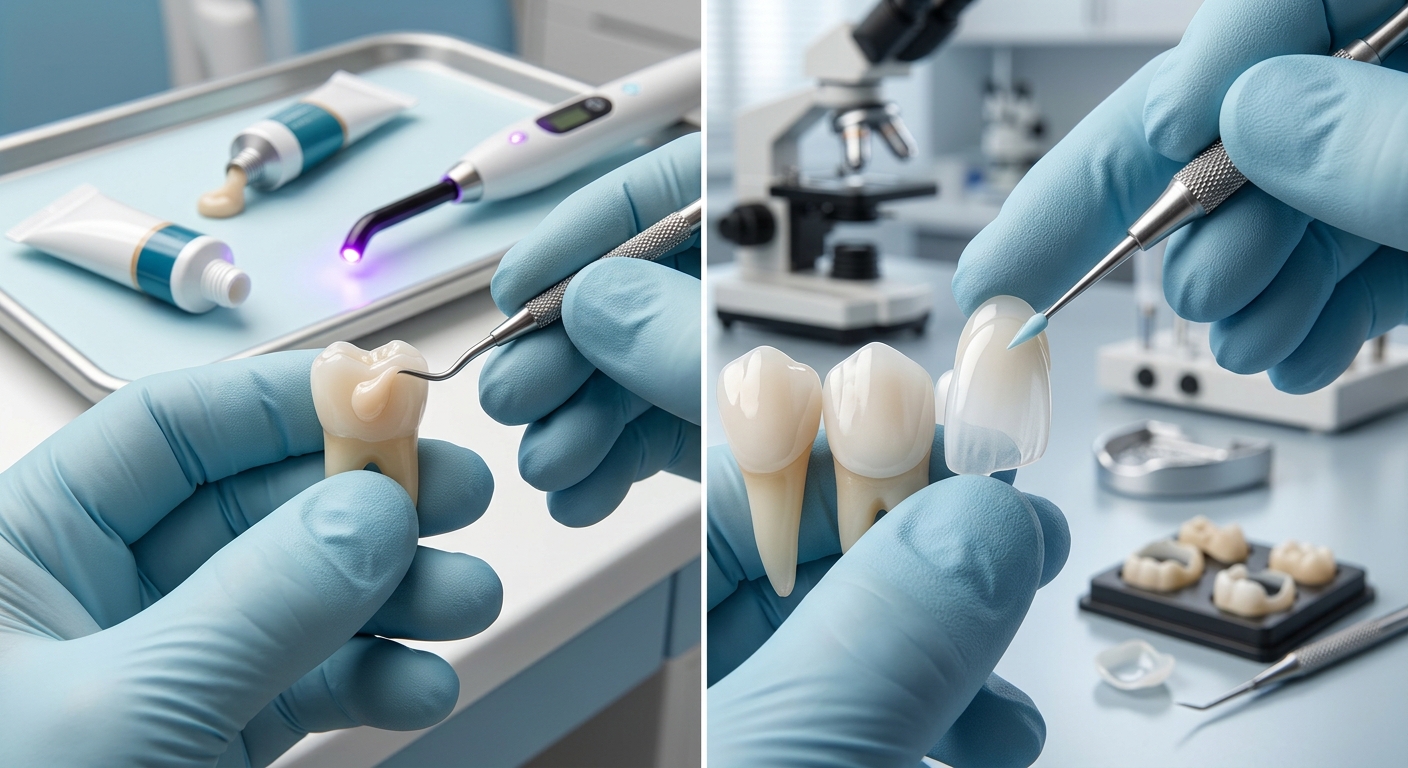 dental bonding vs veneers