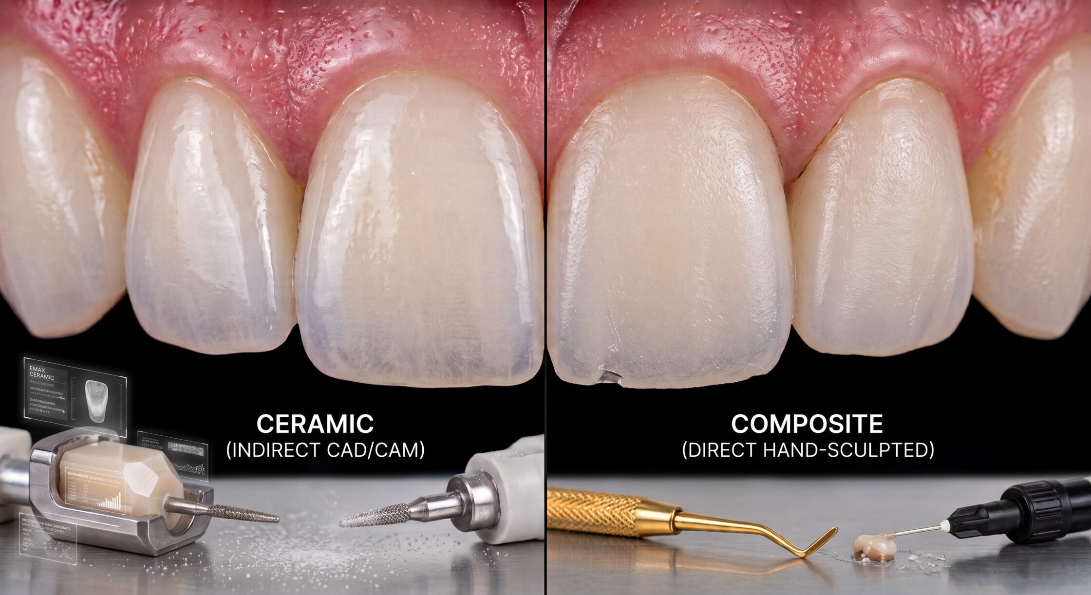 e-max veneers vs composite resin